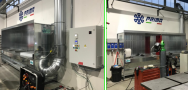 N°2 banchi aspirati modulari per molatura acciaio INOX